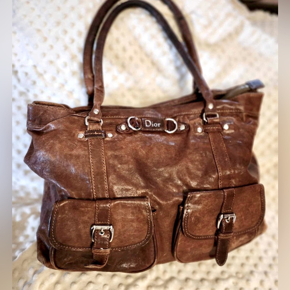 Vintage Christian Dior Brown Handbag